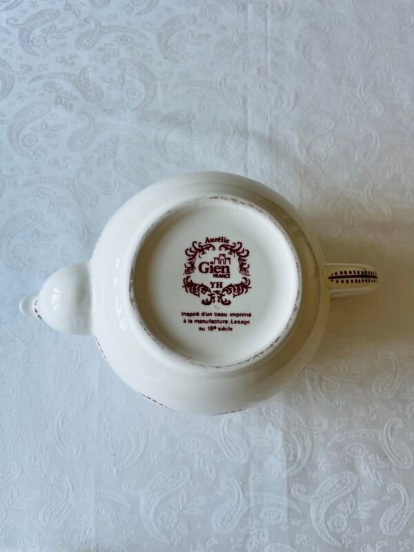 gien aurélie rouge grote theepot onderkant met merkstempel