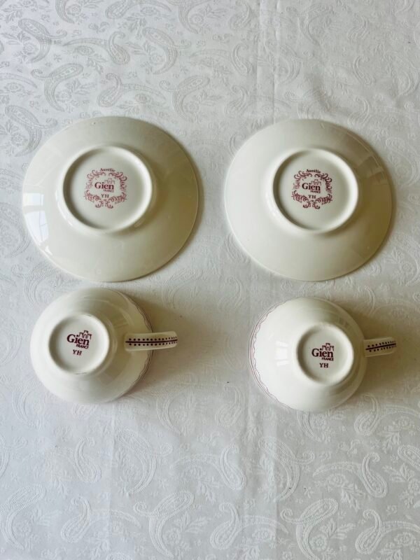 IMG_0552 Gien Aurelie Rouge theekop en schotel set van 2 achterkant met merk stempel