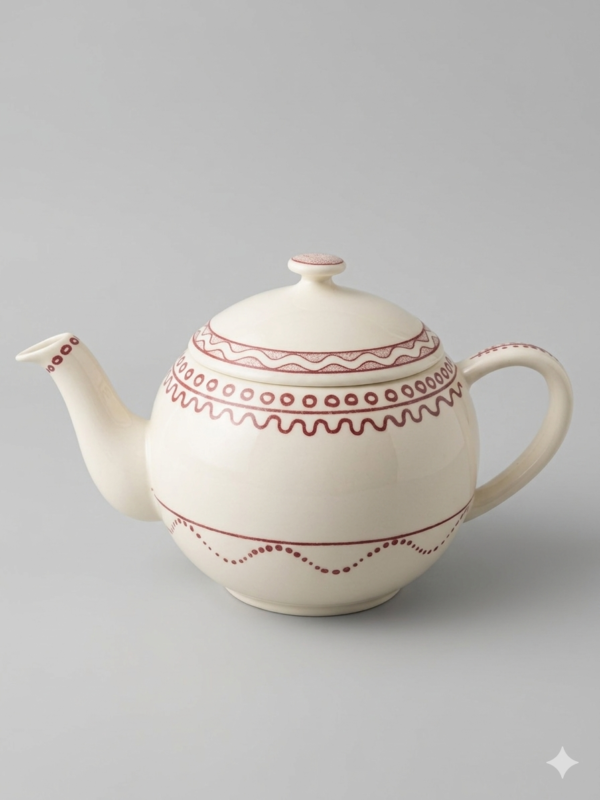 Gien Aurelie Rouge Theepot 1,2 liter