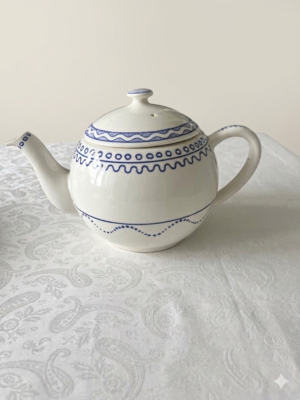 Gien Aurelie Bleu grote theepot