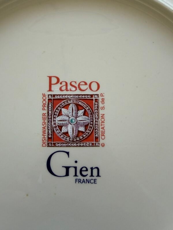 Gien Paseo groot rond serveerbord rond - Sopie de Paillette