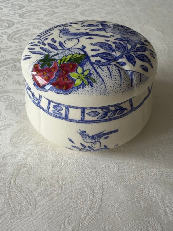 Gien Oiseau Bleu Fruits bonbonniere