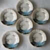 Gien Magellan gebaksbordjes set van 6 close up