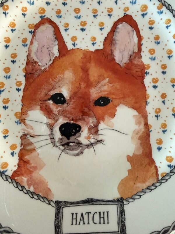 Gien Darling Dog Hatchi Close up ontbijtbord