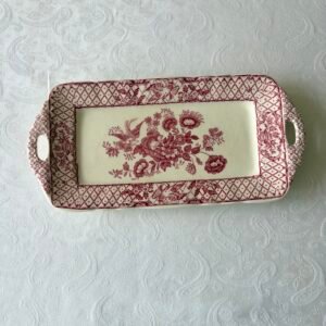 Mason's Stratford Pink cakeschaal met oren⁠