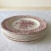 Mason's Stratford Pink boterbordjes⁠ set van 6 stapel