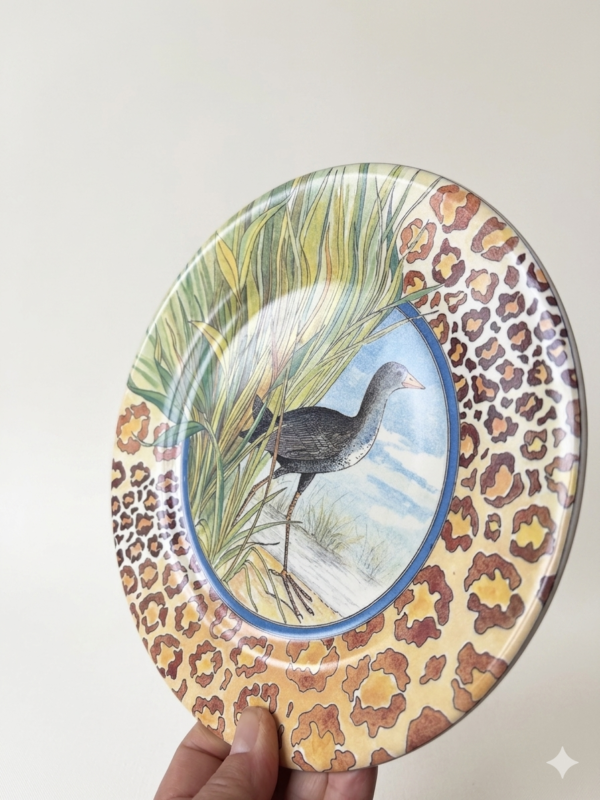 Gien Savane ontbijtbord met watervogel met licht matte glans