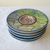 Gien Savane koffieschotels boterbordjes 13 cm stapel van 6