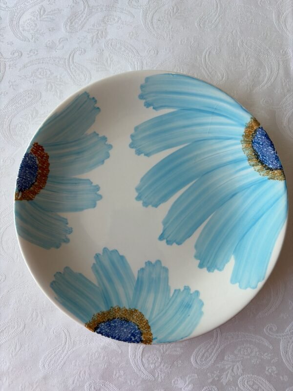 Gien Marguerite blauw ontbijtbord / dessert bord