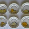 Gien Citron de France Gien Citrons de France set van 6 gebaksbordjes
