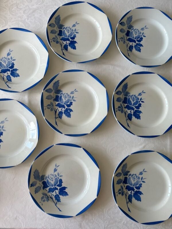 gien mona borden blauw set van 8
