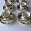 Gien Zenaba espresso kop en schotels set van 6